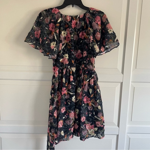 New! Tanya Taylor Mara Tie-Waist Floral Fil Coupe Mini Dress nwt 30445 - Picture 4 of 11